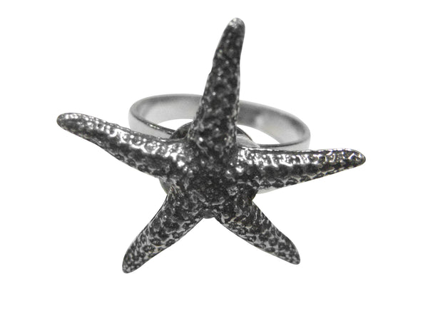 Intricate Starfish Adjustable Size Fashion Ring