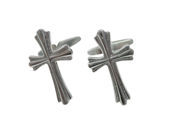 Intricately Detailed Cross Cufflinks