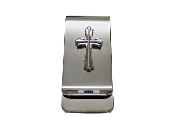 Intricately Detailed Cross Money Clip