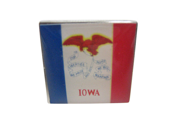 Iowa State Flag Adjustable Size Fashion Ring
