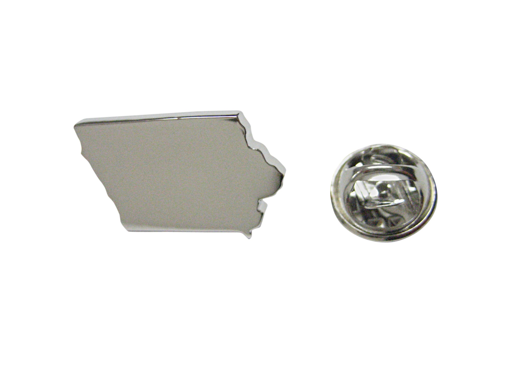 Iowa State Map Shape Lapel Pin