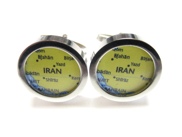 Iran Map Cufflinks