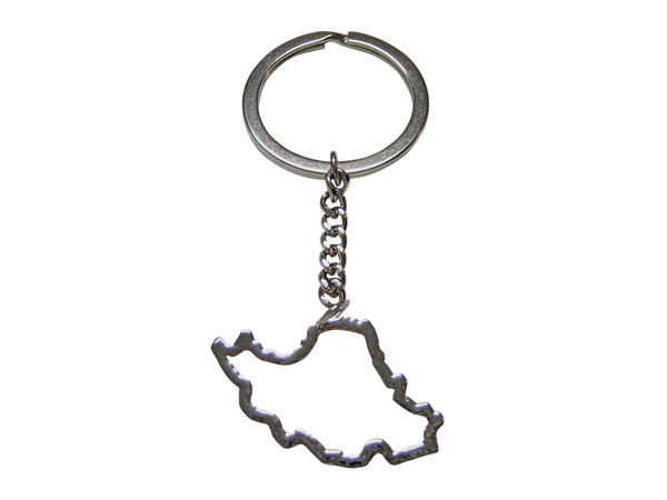 Iran Map Outline Keychain