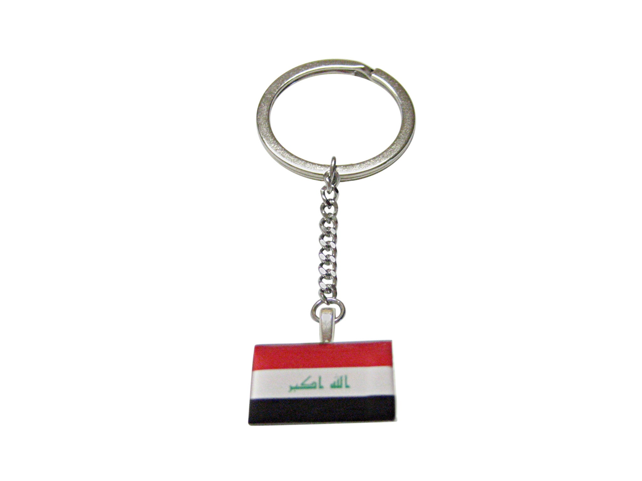 Iraq Flag Pendant Keychain