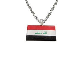 Iraq Flag Pendant Necklace