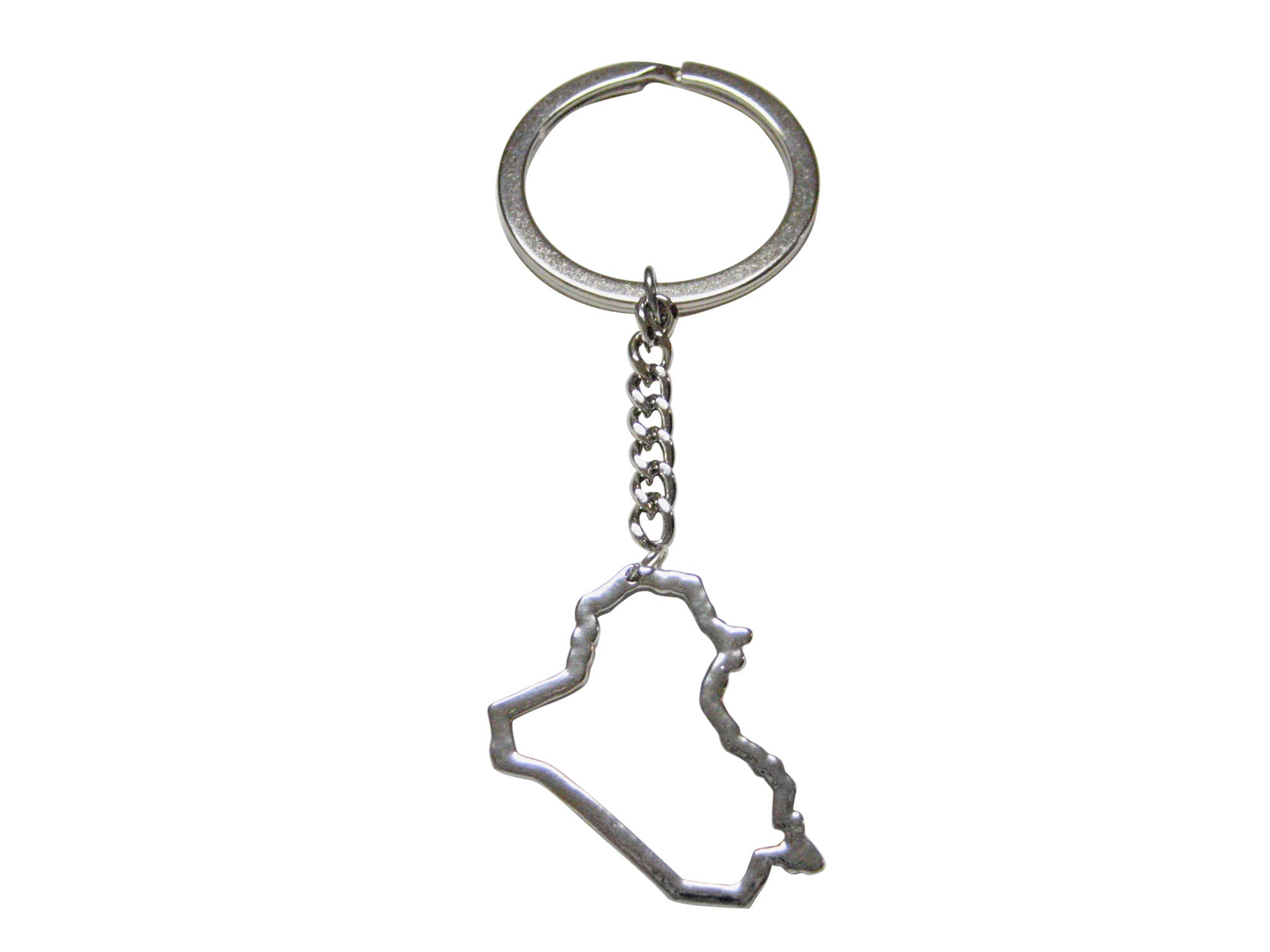 Iraq Map Outline Keychain - Kiola Designs