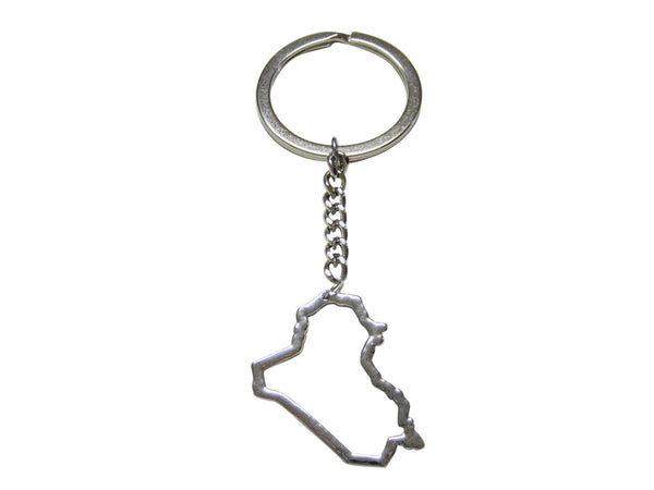Iraq Map Outline Keychain