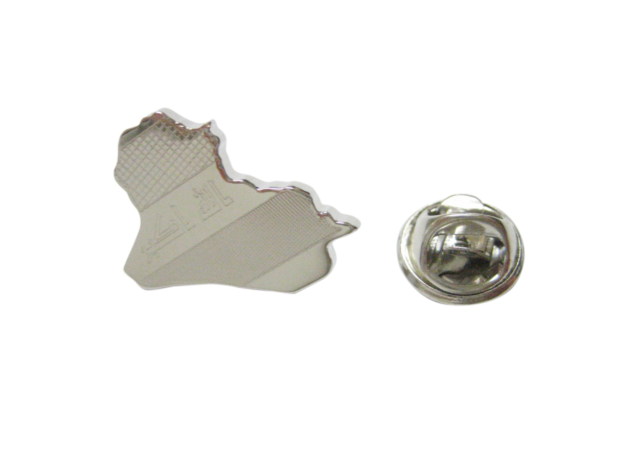 Iraq Map Shape and Flag Design Lapel Pin