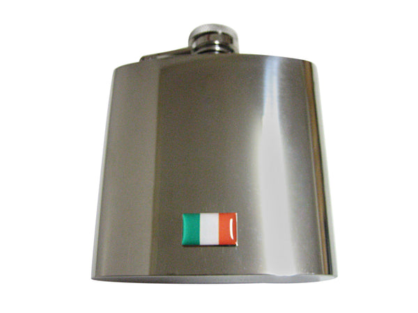 Ireland Flag Pendant 6 Oz. Stainless Steel Flask