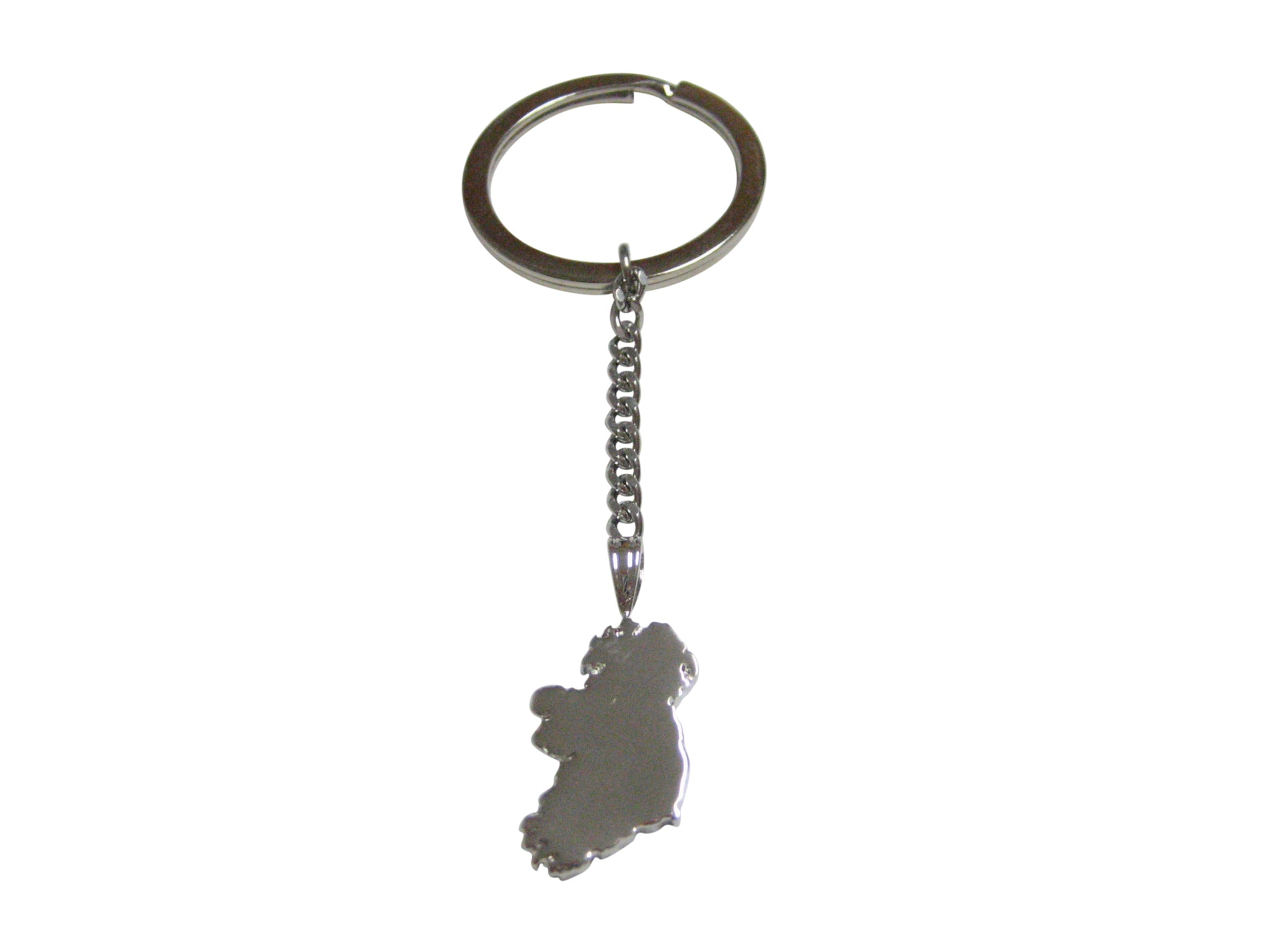 Ireland Map Shape Pendant Keychain