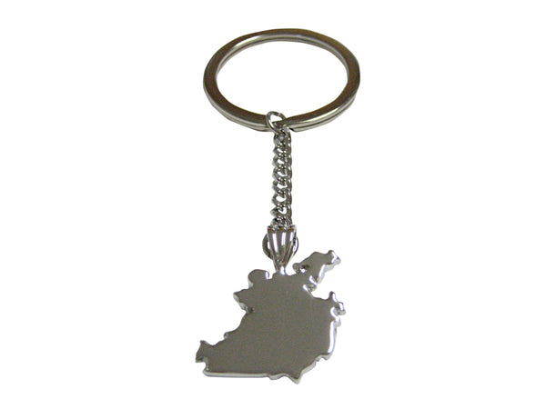 Ireland Map Shape Pendant Keychain
