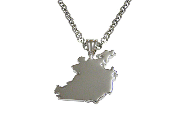 Ireland Map Shape Pendant Necklace
