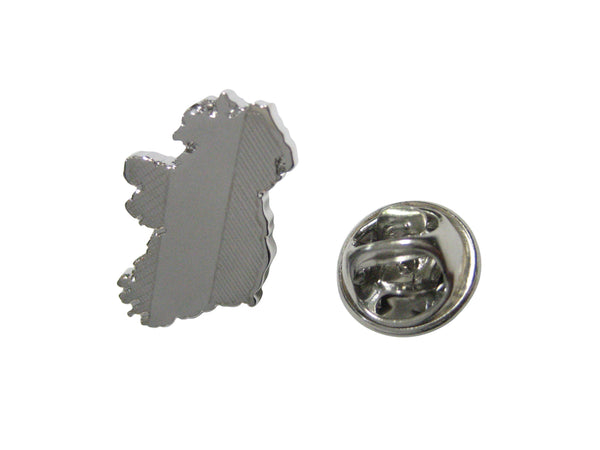 Ireland Map Shape and Flag Design Lapel Pin