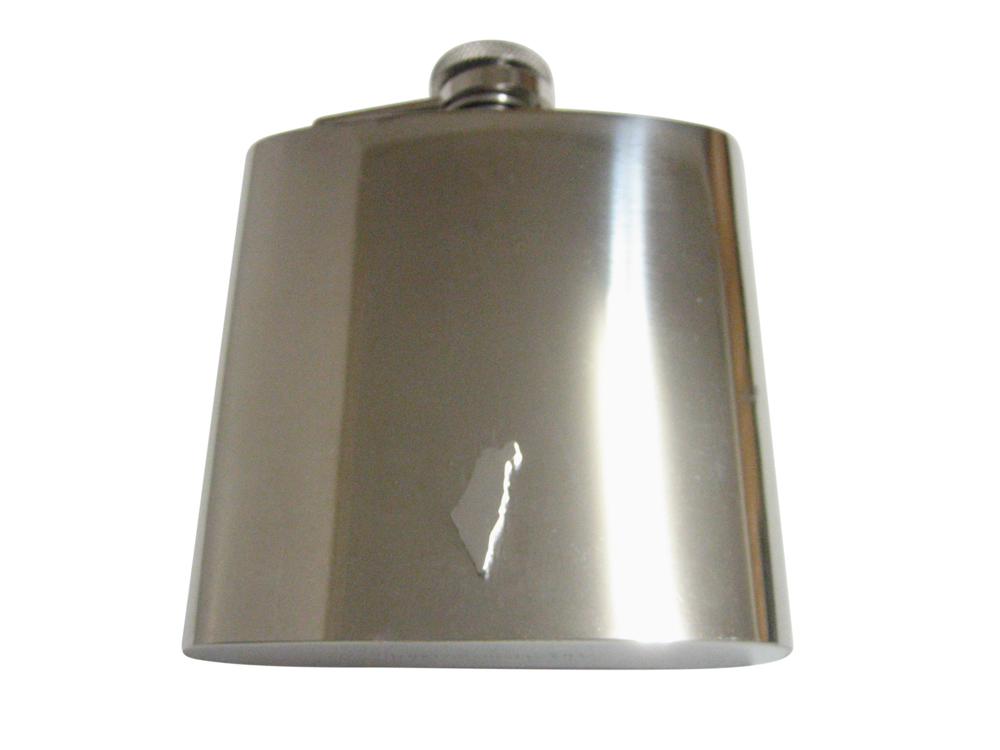 Israel Map Shape Pendant 6 Oz. Stainless Steel Flask