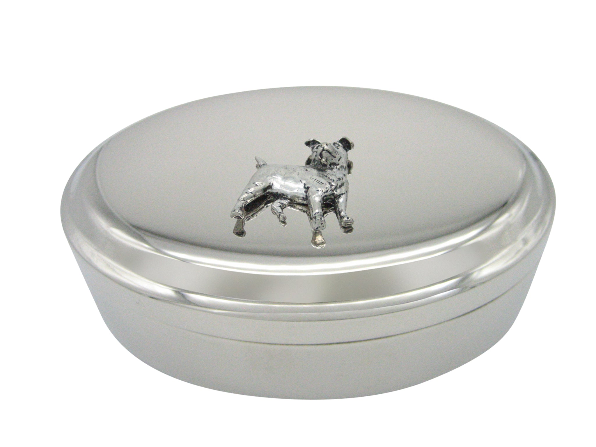 Jack Russel Dog Pendant Oval Trinket Jewelry Box