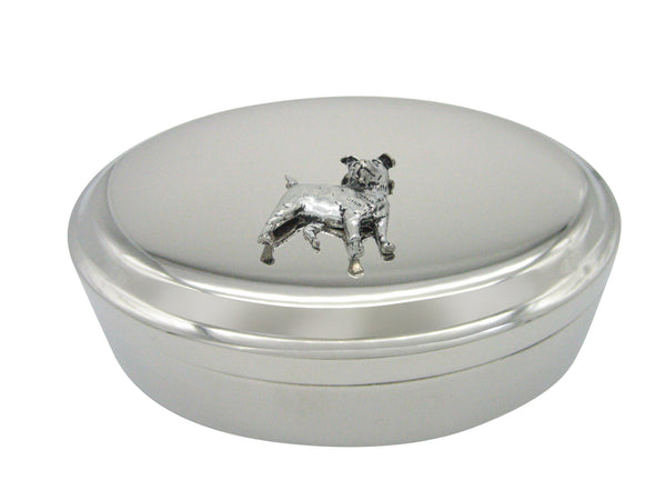 Jack Russel Dog Pendant Oval Trinket Jewelry Box