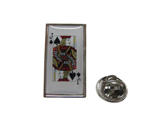 Jack of Spades Card Lapel Pin