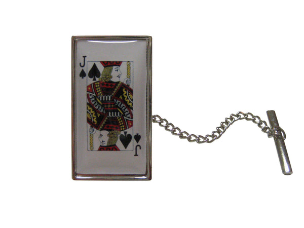 Jack of Spades Card Tie Tack