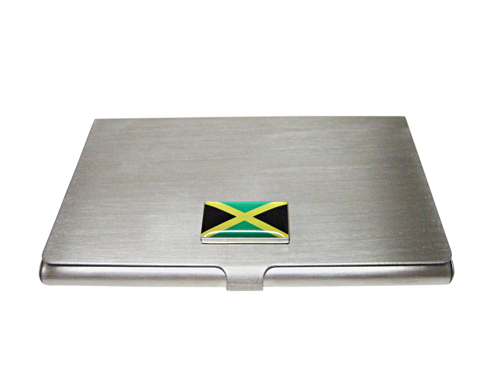 Jamaica Flag Pendant Business Card Holder