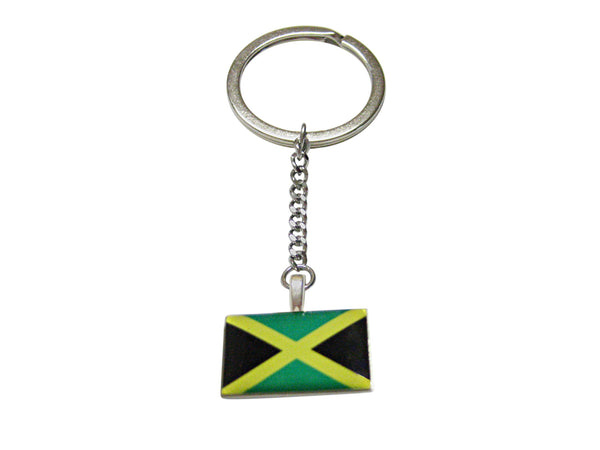 Jamaica Flag Pendant Keychain