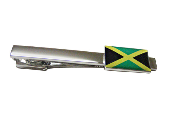 Jamaica Flag Square Tie Clip