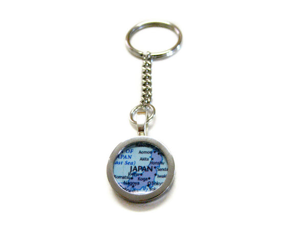 Japan Map Pendant Keychain