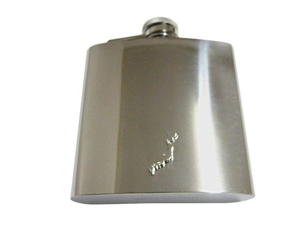 Japan Map Shape 6 Oz. Stainless Steel Flask