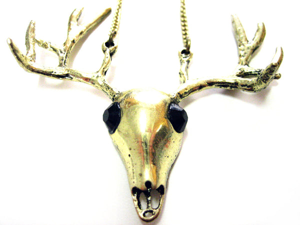 Jeweled Deer Necklace