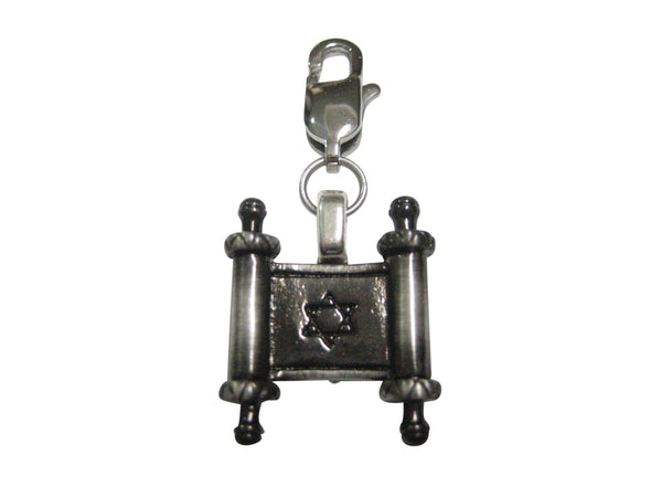Jewish Torah Scroll Religious Pendant Zipper Pull Charm