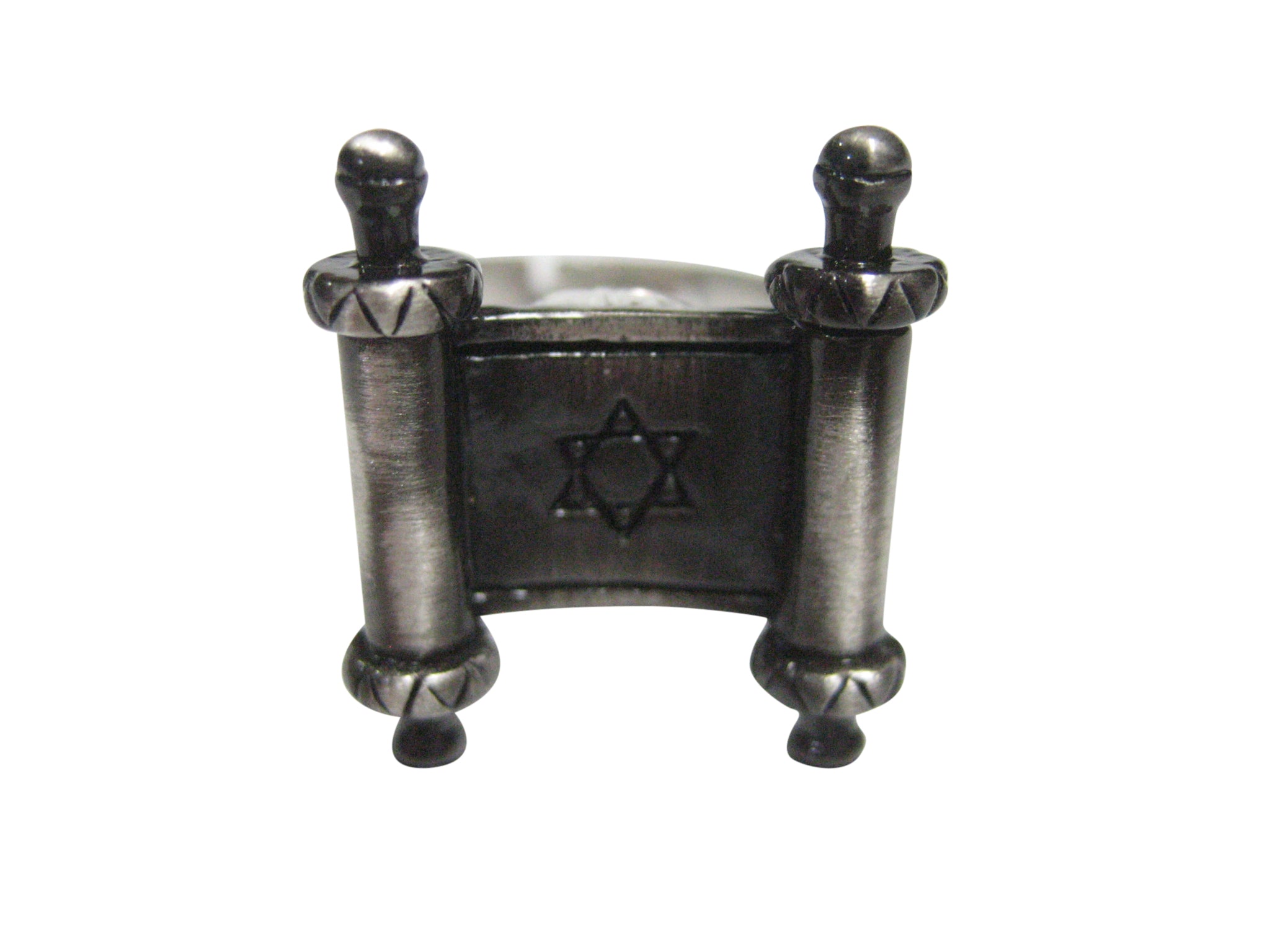 Jewish Torah Scroll Religious Adjustable Size Fashion Ring