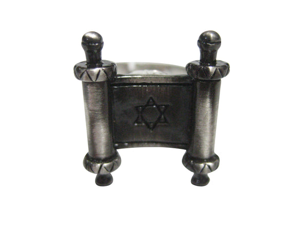 Jewish Torah Scroll Religious Adjustable Size Fashion Ring