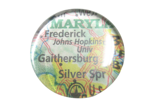 John Hopkins University Maryland Map Pendant Magnet