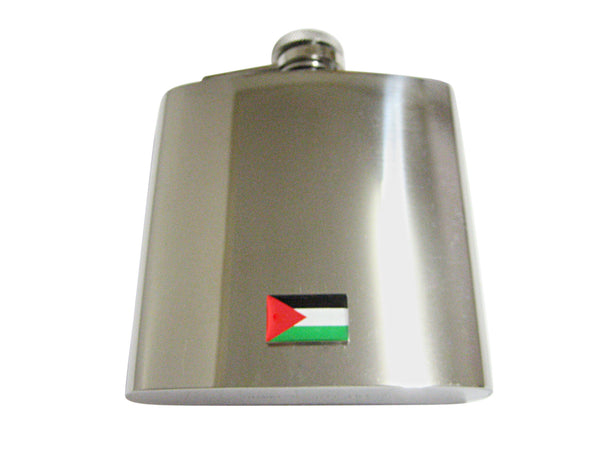 Jordan Flag Pendant 6 Oz. Stainless Steel Flask
