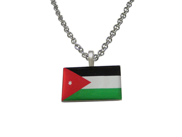 Jordan Flag Pendant Necklace
