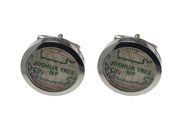 Joshua Tree National Park Map Cufflinks