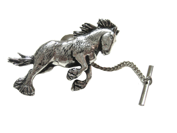 Jumping Wild Horse Tie Tack