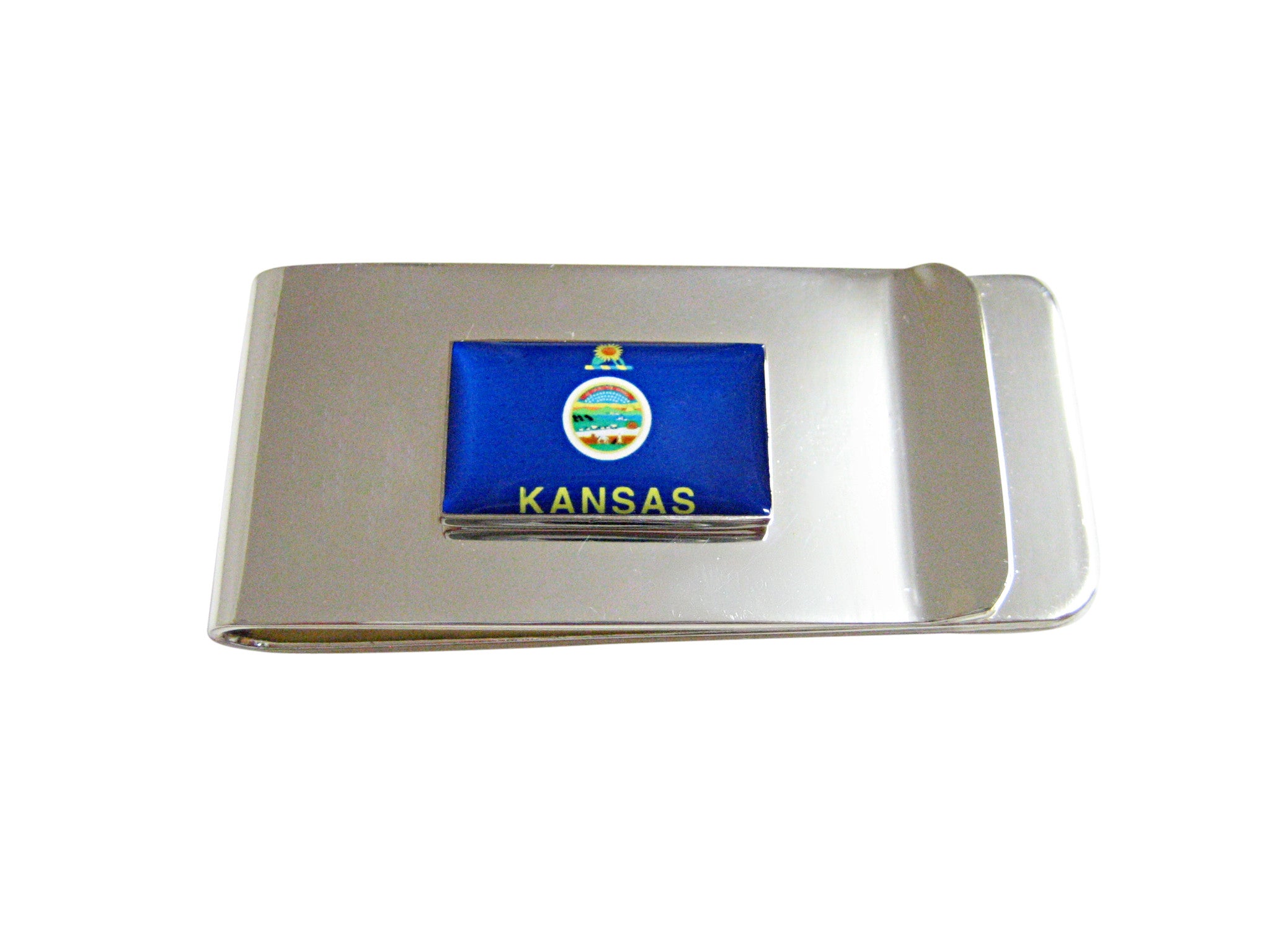 Kansas State Flag Pendant Money Clip