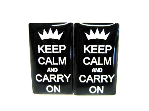 Keep Calm and Carry On Cufflinks
