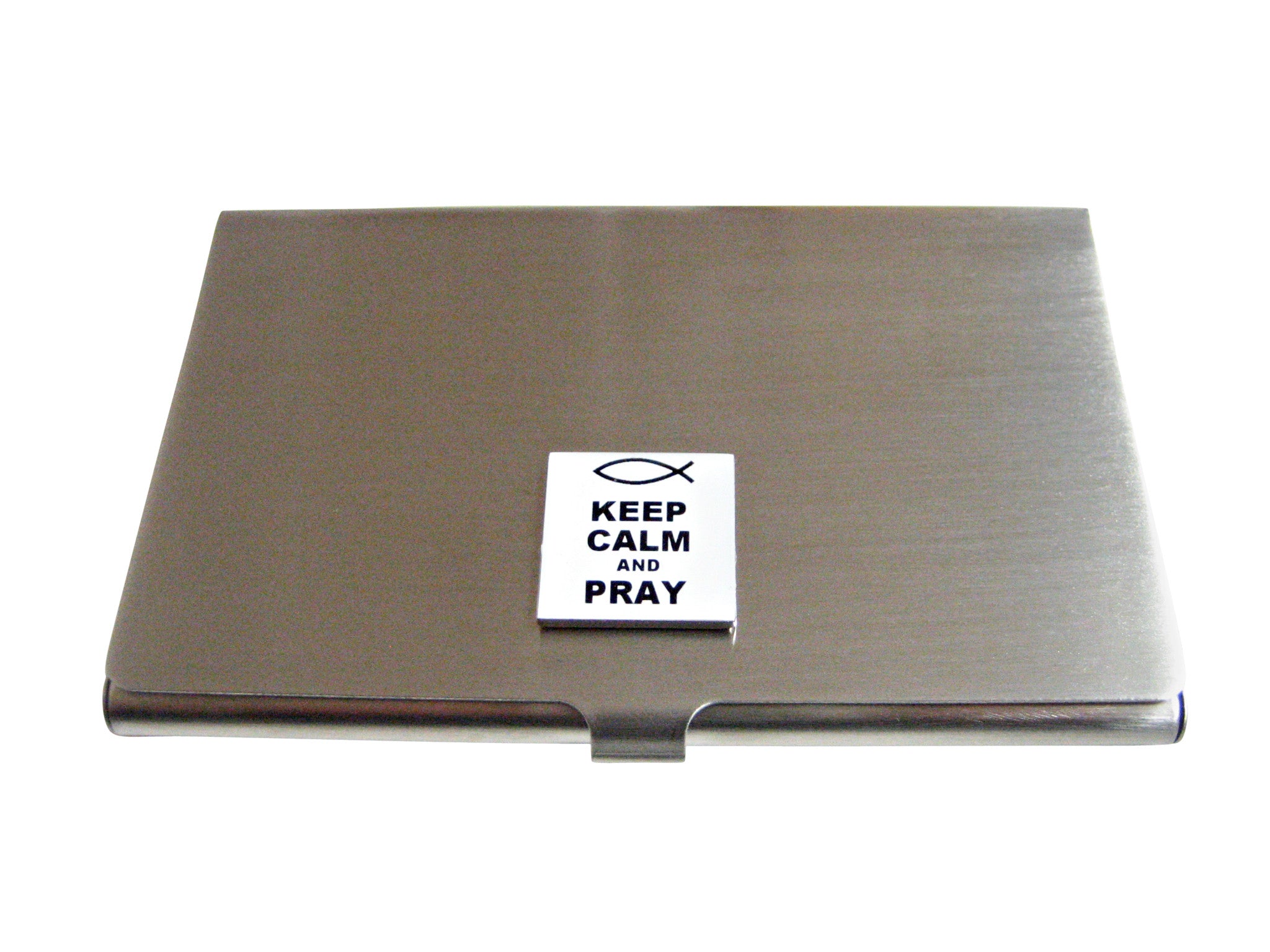 Keep Calm and Pray Business Card Holder