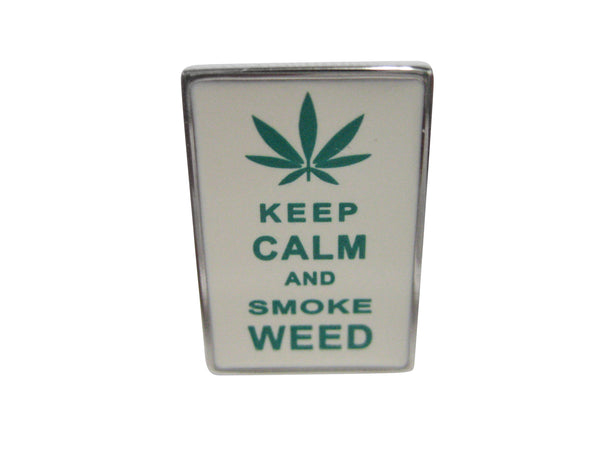 Keep Calm and Smoke Weed Adjustable Size Fashion Ring
