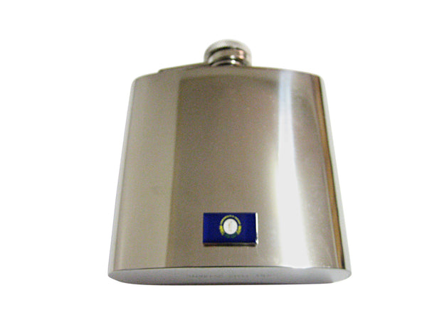 Kentucky State Flag Pendant 6 Oz. Stainless Steel Flask