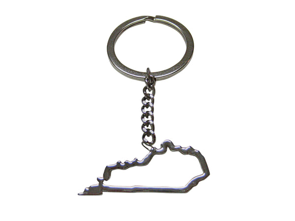 Kentucky State Map Outline Keychain