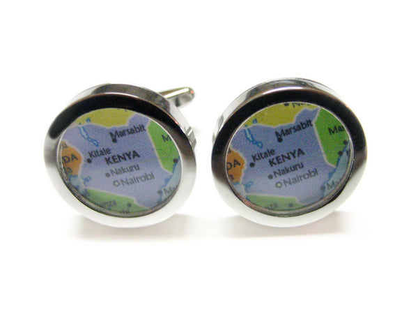 Kenya Map Cufflinks