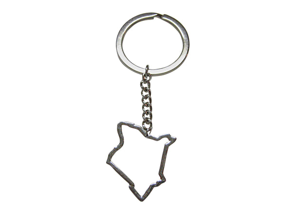 Kenya Map Outline Keychain