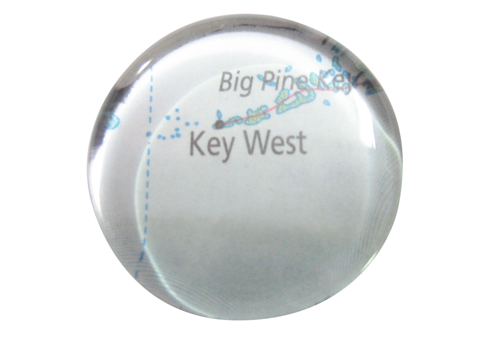 Key West Florida Map Pendant Magnet