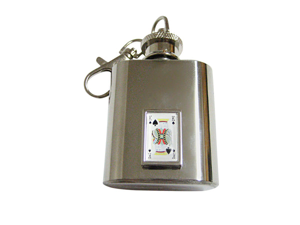 King of Spades 1 Oz. Stainless Steel Key Chain Flask
