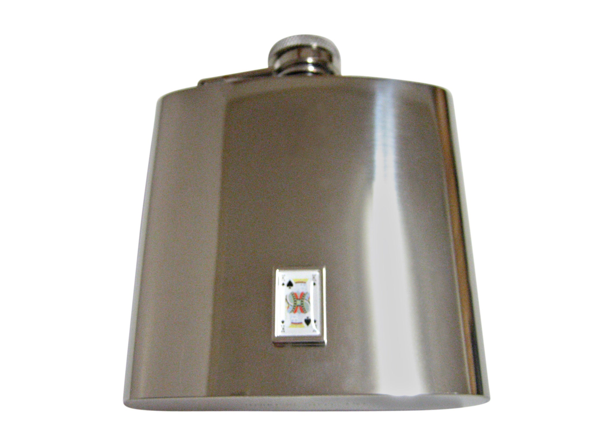 King of Spades 6 Oz. Stainless Steel Flask