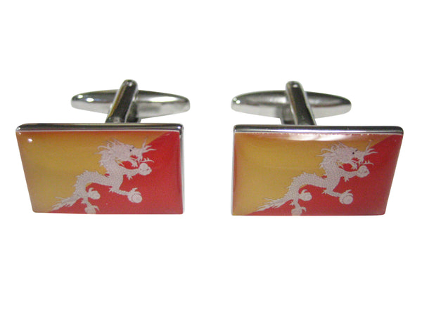 Kingdom of Bhutan Flag Cufflinks