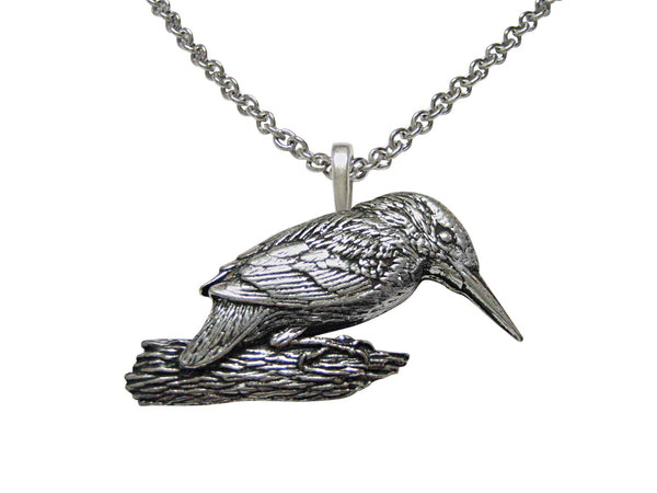 Kingfisher Bird Pendant Necklace