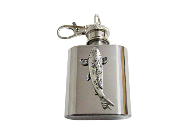 Koi Fish 1 Oz. Stainless Steel Key Chain Flask